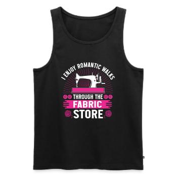 Quilten Geschenk Nähen Stricken Quilter - Männer Premium Bio Tank Top - Schwarz - Vorne - Michal (187cm)
