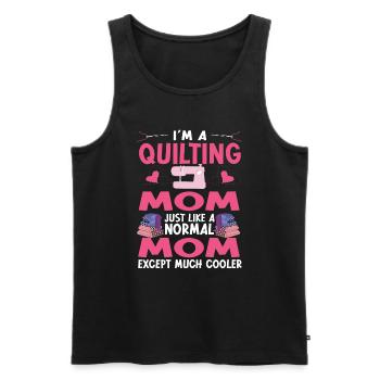 Quilten Geschenk Nähen Stricken Quilter - Männer Premium Bio Tank Top - Schwarz - Vorne - Michal (187cm)