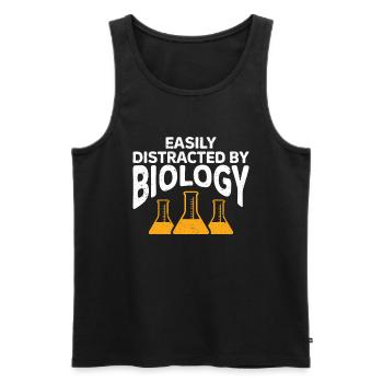 Biologiste Cadeau Biologie - Débardeur bio Premium Homme - noir - Devant - AI Model Male 178 light (178cm)