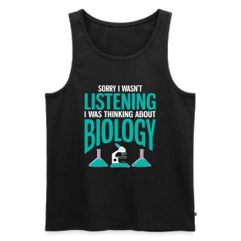 Biologiste Cadeau Biologie - Débardeur bio Premium Homme - noir - Devant - Michal (187cm)