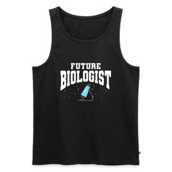Biologiste Cadeau Biologie - Débardeur bio Premium Homme - noir - Devant - AI Model Male 178 light (178cm)