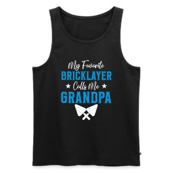 Mason Gift Profession Saying Mason - Men's Premium Organic Tank Top - black - Front - Michal (187cm)