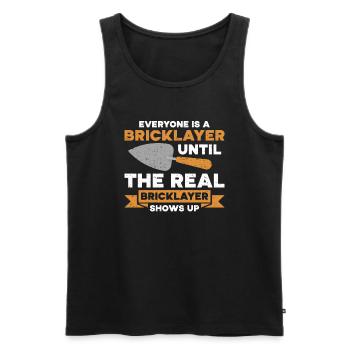 Mason Gift Profession Saying Mason - Men's Premium Organic Tank Top - black - Front - Michal (187cm)