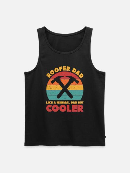 Dachdecker Geschenk Arbeit Handwerker Dachdecker - Männer Premium Bio Tank Top - Schwarz