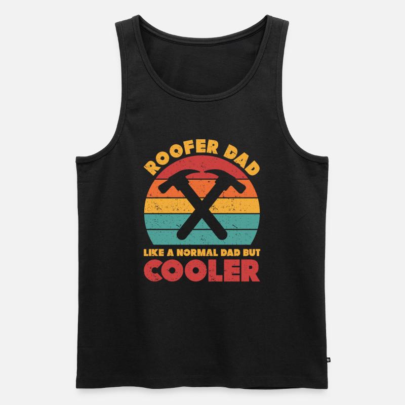Dachdecker Geschenk Arbeit Handwerker Dachdecker - Männer Premium Bio Tank Top - Schwarz