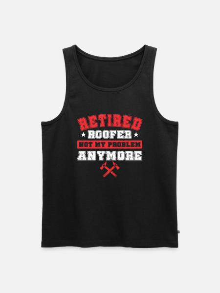 Dachdecker Geschenk Arbeit Handwerker Dachdecker - Männer Premium Bio Tank Top - Schwarz