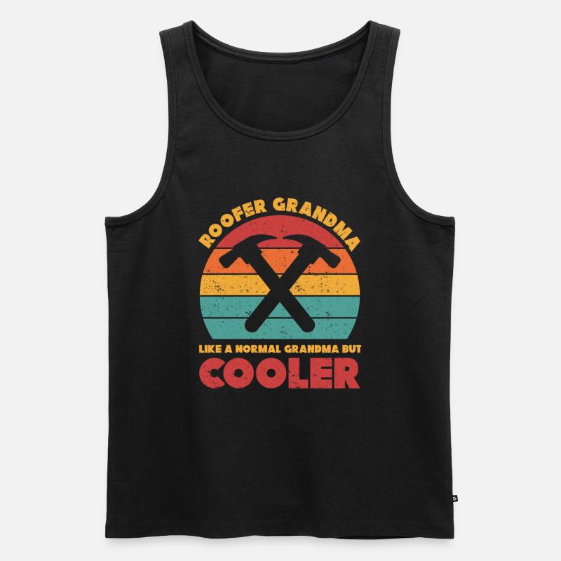 Dachdecker Geschenk Arbeit Handwerker Dachdecker - Männer Premium Bio Tank Top - Schwarz