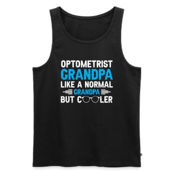Optiker Geschenk Optometrie - Männer Premium Bio Tank Top - Schwarz - Vorne - AI Model Male 178 light (178cm)