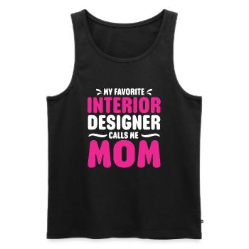 Interior Designer Gift Interior Decoration Designer - Men's Premium Organic Tank Top - black - Front - AI Model Male 178 light (178cm)
