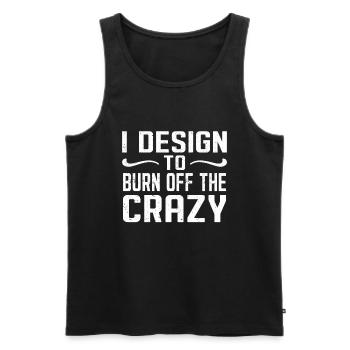 Interior Designer Gift Interior Decoration Designer - Men's Premium Organic Tank Top - black - Front - AI Model Male 178 light (178cm)