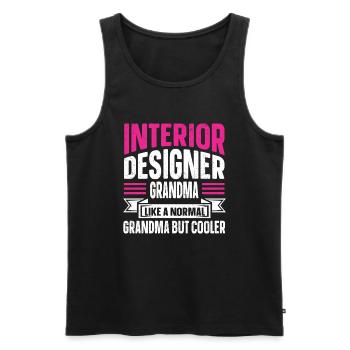 Interior Designer Gift Interior Decoration Designer - Men's Premium Organic Tank Top - black - Front - AI Model Male 178 light (178cm)