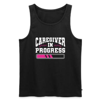 Caregiver Gift Nurse - Men's Premium Organic Tank Top - black - Front - Michal (187cm)