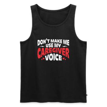 Caregiver Gift Nurse - Men's Premium Organic Tank Top - black - Front - Michal (187cm)