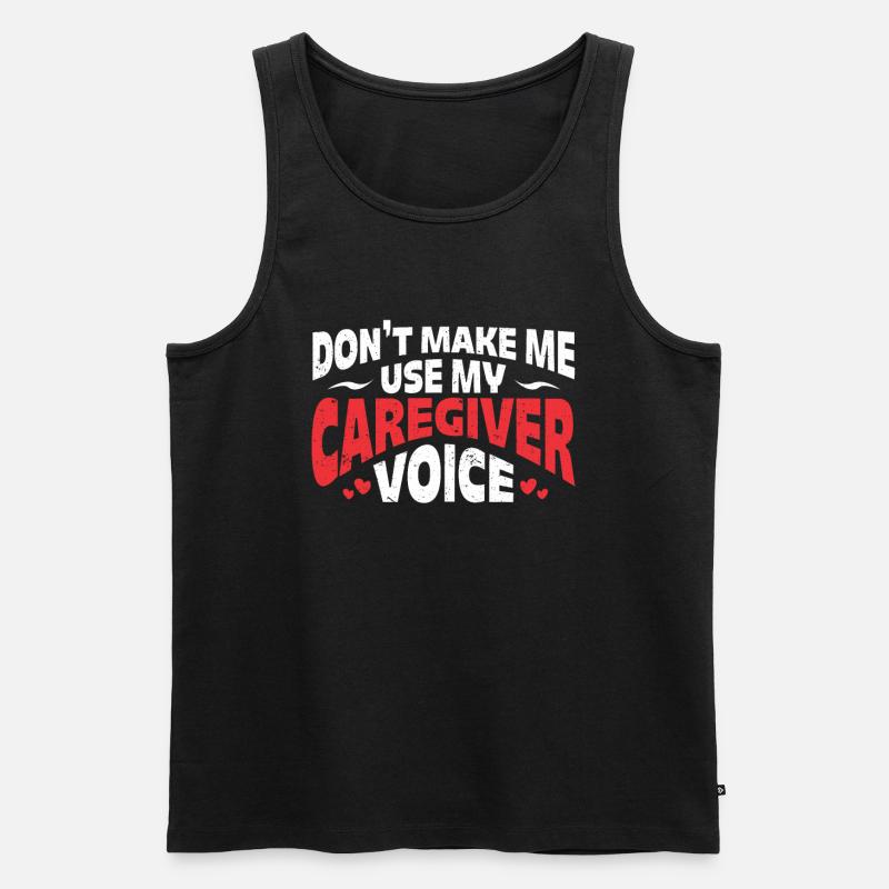 Pflegekraft Geschenk Krankenschwester - Männer Premium Bio Tank Top - Schwarz