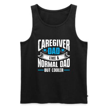Caregiver Gift Nurse - Men's Premium Organic Tank Top - black - Front - Michal (187cm)