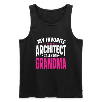 Architect's Gift, Architecture Lover - Men's Premium Organic Tank Top - black - Front - AI Model Male 178 light (178cm)