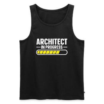 Architect's Gift, Architecture Lover - Men's Premium Organic Tank Top - black - Front - AI Model Male 178 light (178cm)