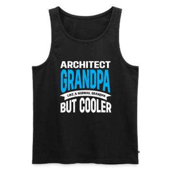 Architect's Gift, Architecture Lover - Men's Premium Organic Tank Top - black - Front - AI Model Male 178 light (178cm)