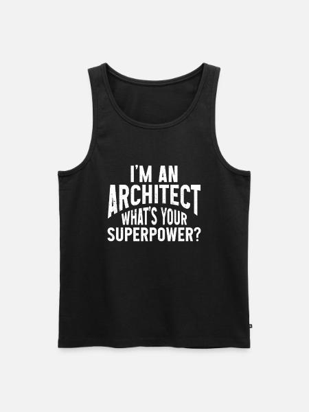 Architect's Gift, Architecture Lover - Men's Premium Organic Tank Top - black