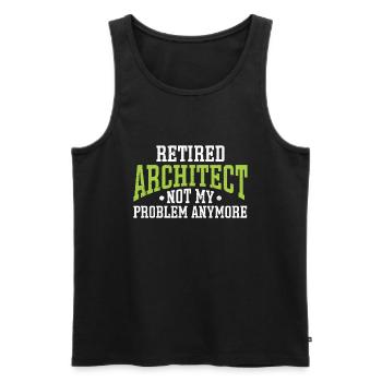Architect's Gift, Architecture Lover - Men's Premium Organic Tank Top - black - Front - AI Model Male 178 light (178cm)