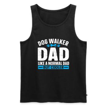 Dog Sitter Gift, Professional Dog Sitter - Men's Premium Organic Tank Top - black - Front - Michal (187cm)