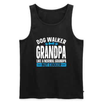 Dog Sitter Gift, Professional Dog Sitter - Men's Premium Organic Tank Top - black - Front - Michal (187cm)