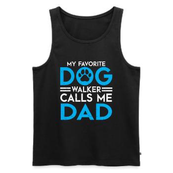 Dog Sitter Gift, Professional Dog Sitter - Men's Premium Organic Tank Top - black - Front - Michal (187cm)