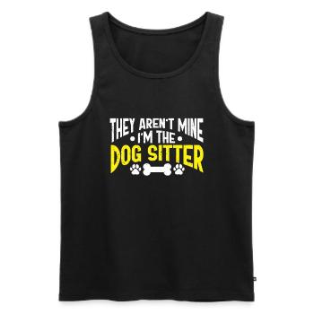 Cadeau de dog sitter, gardien de chien professionnel - Débardeur bio Premium Homme - noir - Devant - Michal (187cm)