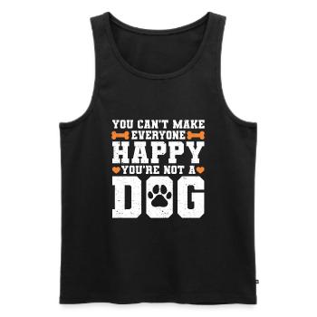Dog Sitter Gift, Professional Dog Sitter - Men's Premium Organic Tank Top - black - Front - Michal (187cm)