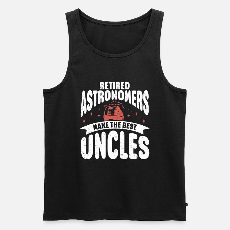 Astronom Geschenk Astrologie Teleskop Astronomie - Männer Premium Bio Tank Top - Schwarz