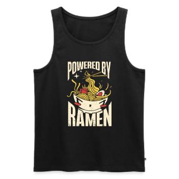 Ramen Cadeau Soupe de nouilles japonaises Ramen - Débardeur bio Premium Homme - noir - Devant - Michal (187cm)