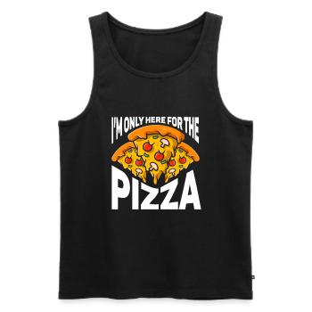Pizza Italy Food Pizza Maker - Men's Premium Organic Tank Top - black - Front - Michal (187cm)
