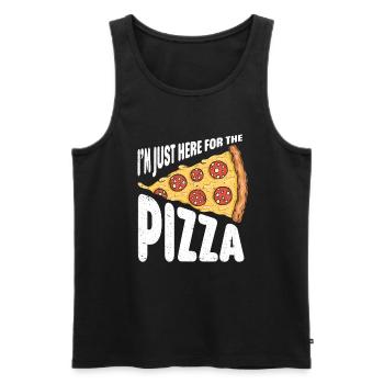 Pizza Italy Food Pizza Makers - Men's Premium Organic Tank Top - black - Front - Michal (187cm)