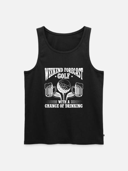 Golf Geschenk Für Golfer - Männer Premium Bio Tank Top - Schwarz