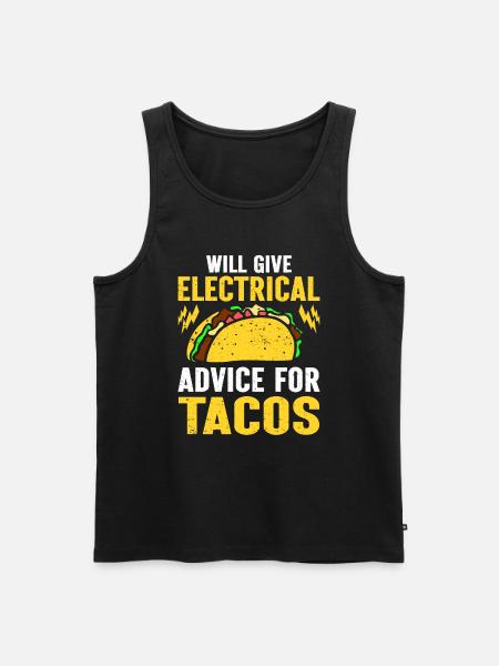Electrician Gift - Men's Premium Organic Tank Top - black