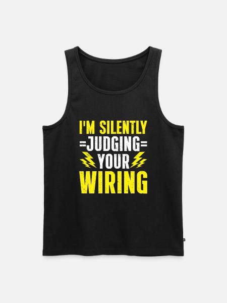Electrician Gift - Men's Premium Organic Tank Top - black