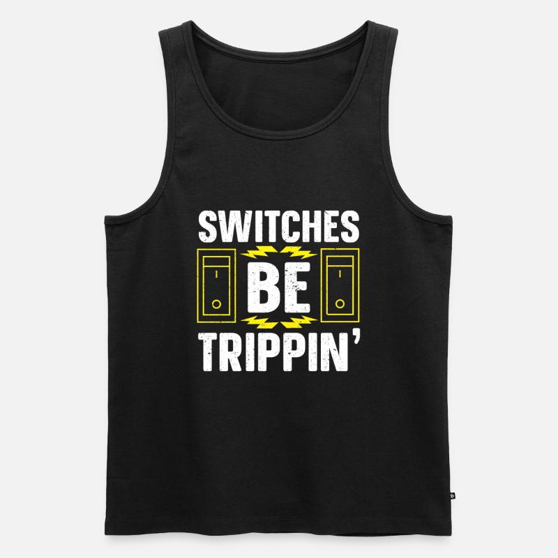Elektriker Geschenk - Männer Premium Bio Tank Top - Schwarz