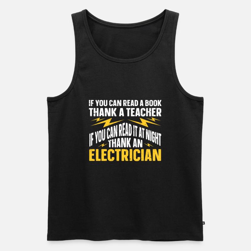 Elektriker Geschenk - Männer Premium Bio Tank Top - Schwarz