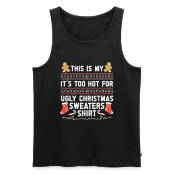 Christmas Xmax Christmas Time Christmas - Men's Premium Organic Tank Top - black - Front - Michal (187cm)