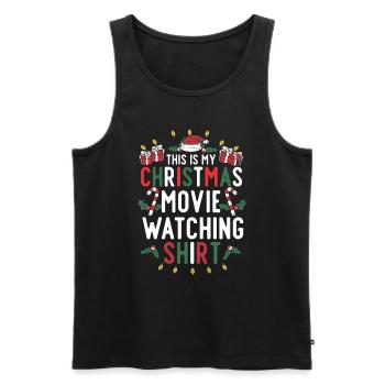Christmas Xmax Christmas Time Christmas - Men's Premium Organic Tank Top - black - Front - Michal (187cm)