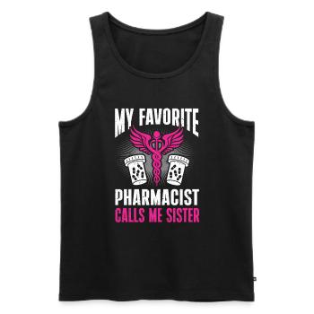 Apotheker Geschenk Apotheke - Männer Premium Bio Tank Top - Schwarz - Vorne - AI Model Male 178 light (178cm)
