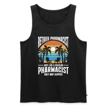 Apotheker Geschenk Apotheke - Männer Premium Bio Tank Top - Schwarz - Vorne - AI Model Male 178 light (178cm)
