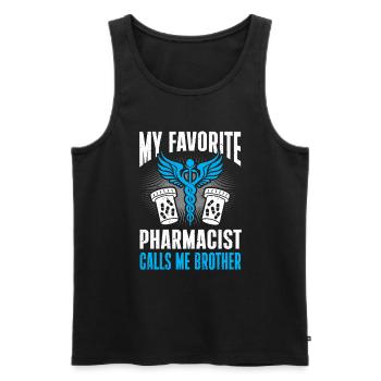 Apotheker Geschenk Apotheke - Männer Premium Bio Tank Top - Schwarz - Vorne - AI Model Male 178 light (178cm)