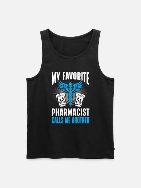 Apothecary Gift Pharmacy - Men's Premium Organic Tank Top - black