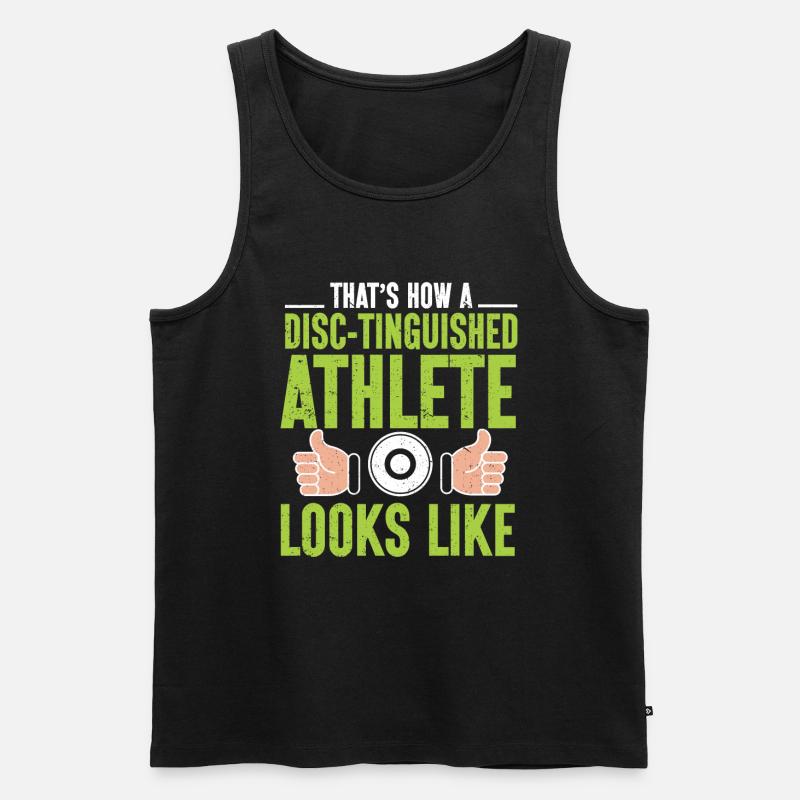 Discus thrower Athletics Disc throw - Men's Premium Organic Tank Top - black