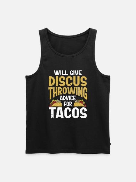 Discus thrower Athletics Disc throw - Men's Premium Organic Tank Top - black