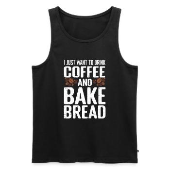 Bread Baking Bakery Baker - Men's Premium Organic Tank Top - black - Front - Michal (187cm)