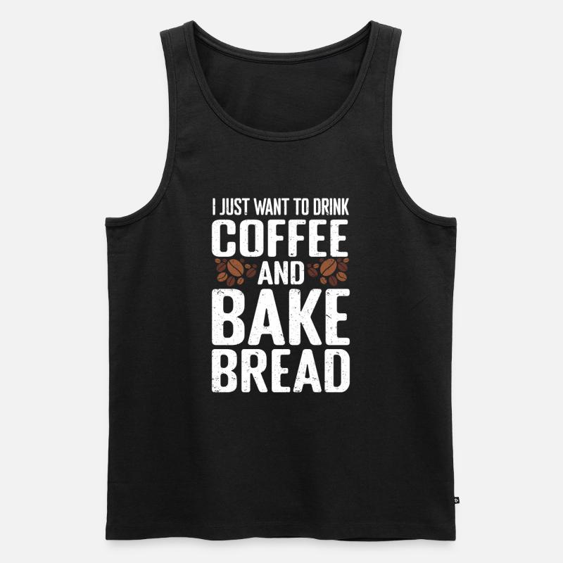 Bread Baking Bakery Baker - Men's Premium Organic Tank Top - black