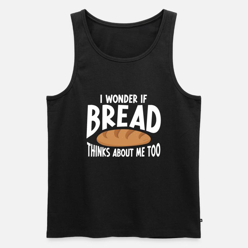 Brotbacken Bäckerei Bäcker - Männer Premium Bio Tank Top - Schwarz