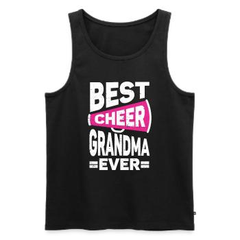 Pom-pom girl Cheerleading Cheer Granny - Débardeur bio Premium Homme - noir - Devant - AI Model Male 178 light (178cm)